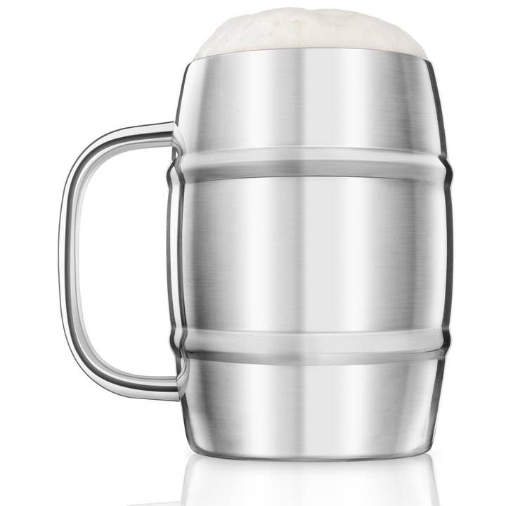 Double-Wall Beer Keg Mug for wholesale by Final Touch