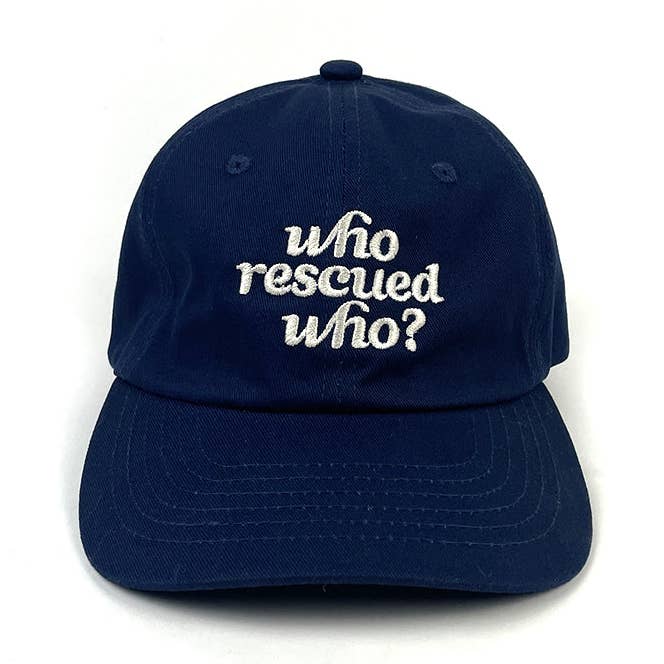 Qui a sauvé qui ? Bonnet - Bleu marine pour la vente par Milltown Brand