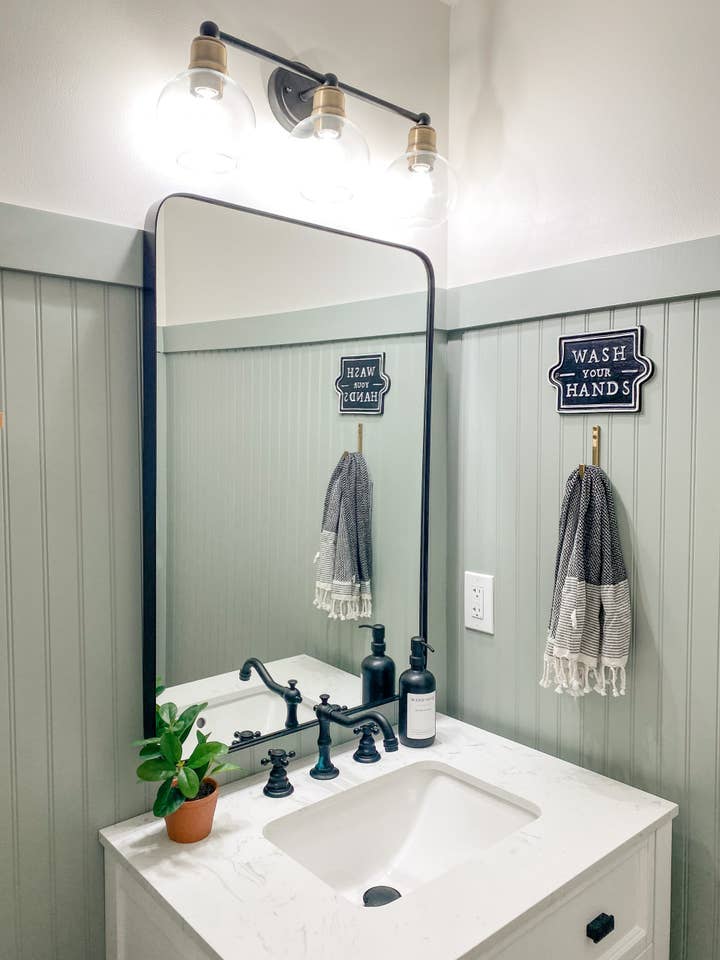 Highland Black Rounded Corner Framed Mirror for wholesale by Frame My Mirror, LLC