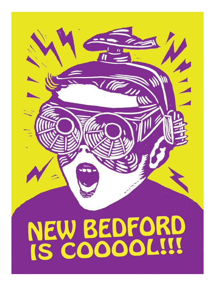 New Bedford is COOOOL!! - 8.5 x 11" color print Wowy Zowy Kid for wholesale by Pixel Palmer