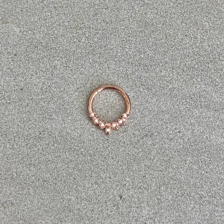 Elara Body Jewelry - Wholesale Single Earring - Rose Gold Daith Earring (16G | 8mm or 10mm | Surgical Steel | Rose Gold, Gold, Black, Silver)4