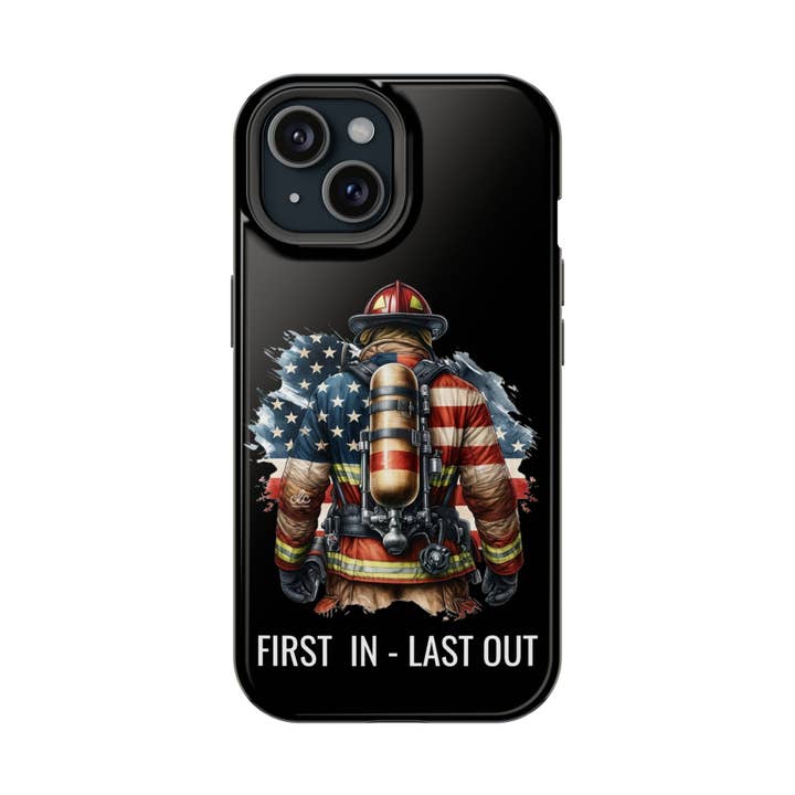 First In Last Out Firefighter iPhone Case for wholesale by County Line Company
