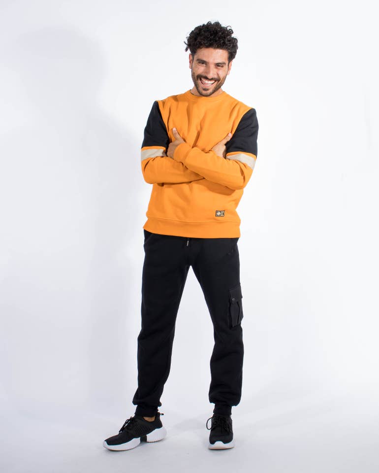 StockNow Unipessoal – wholesale Sweatshirt – Men's – Sweat West Orange1