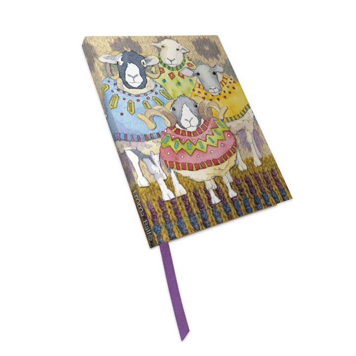 Sheep In Sweaters Bound Notebook for wholesale by Emma Ball Ltd