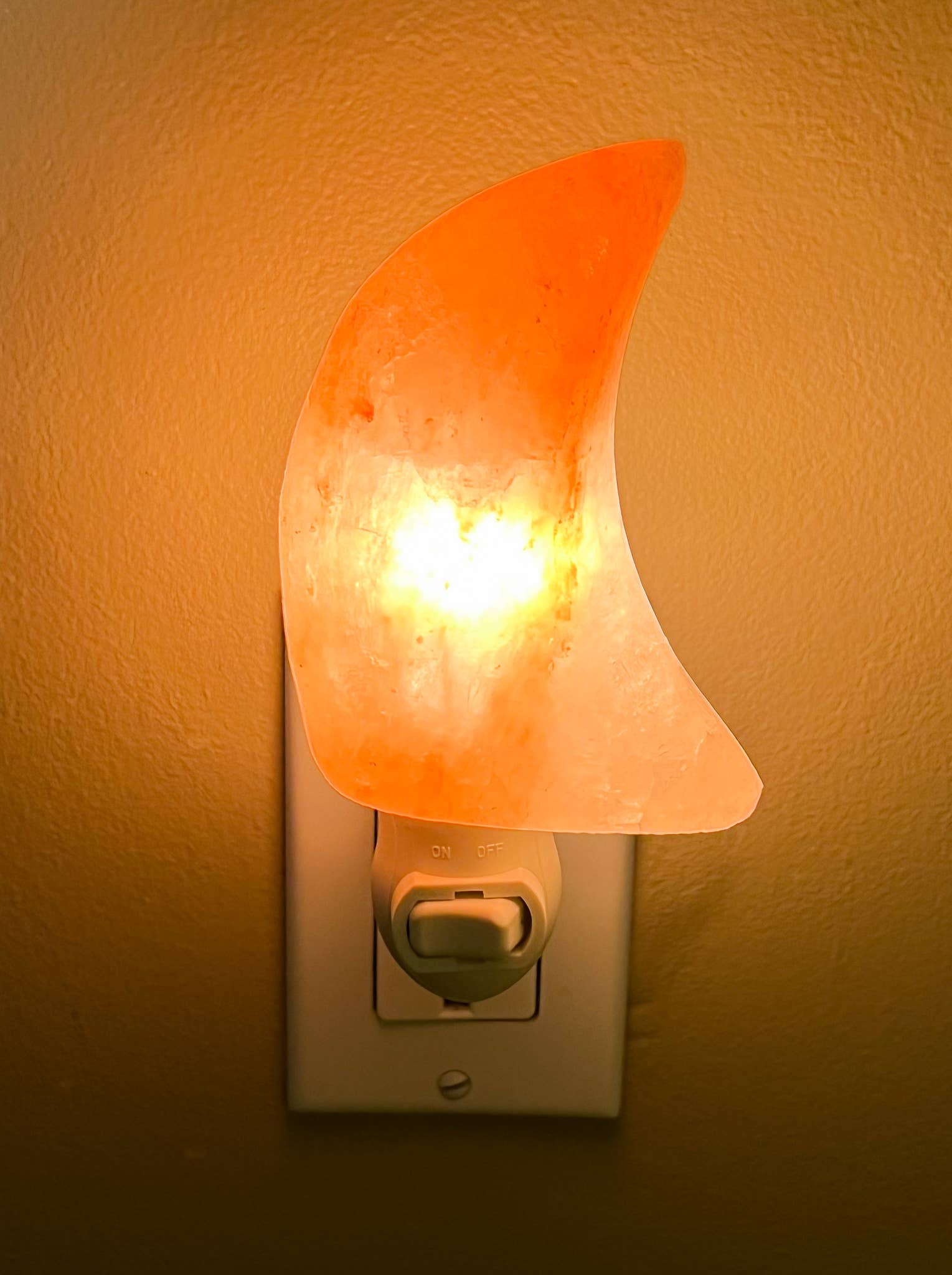 Himalayan Secrets - Wholesale Night Light - Himalayan Salt Moon Shape Night Light1