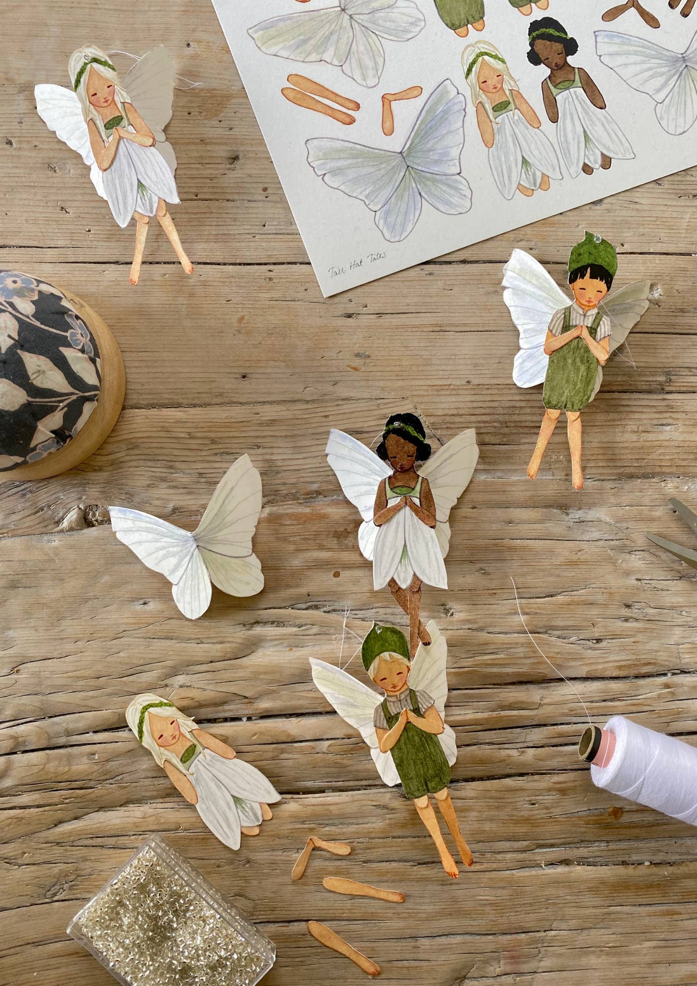 Tall Hat Tales - Vente Kit de bricolage – enfant - Découpages en papier Fleur Perce-neige Enfants