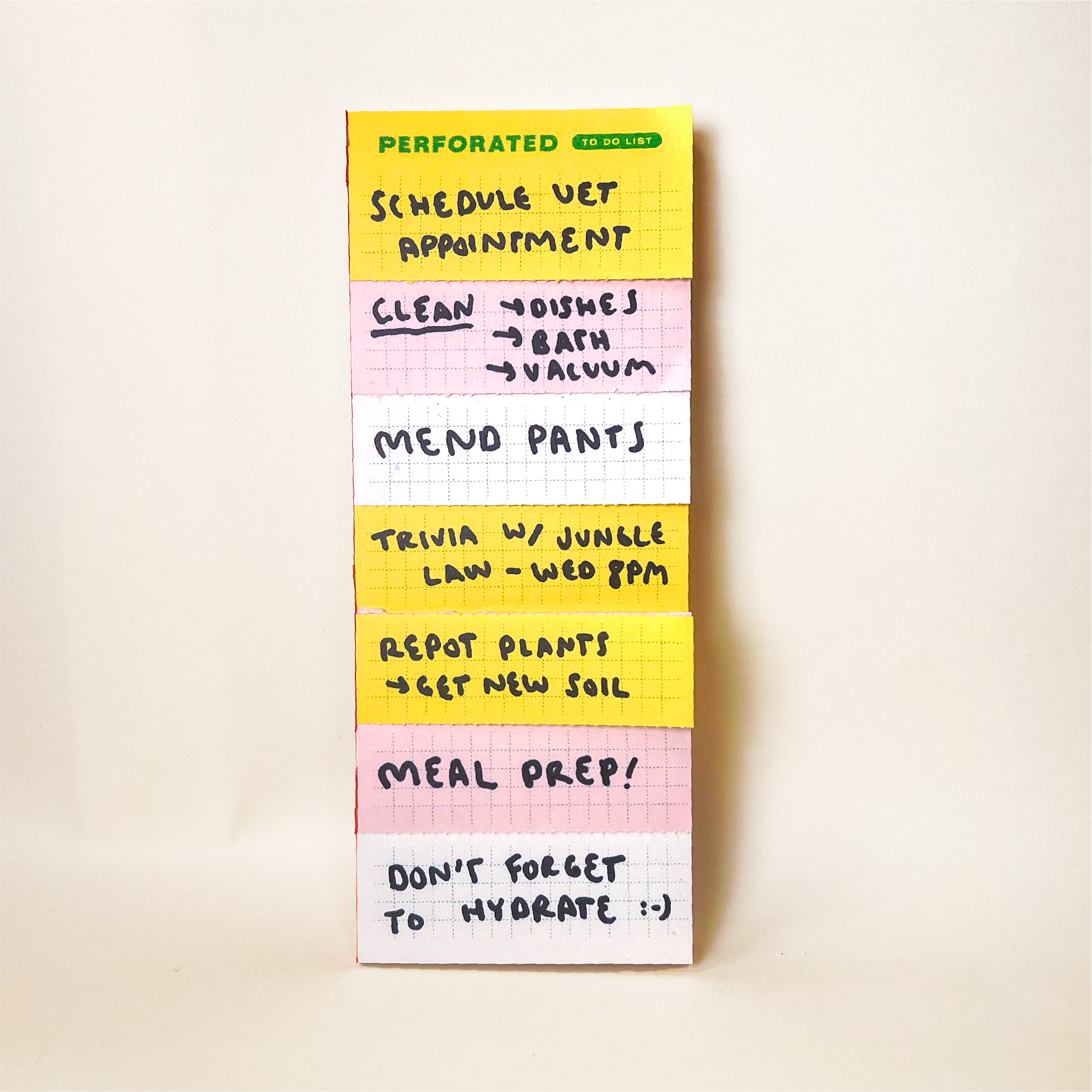 Gingergold - Wholesale Notepad - Perforated To Do List2