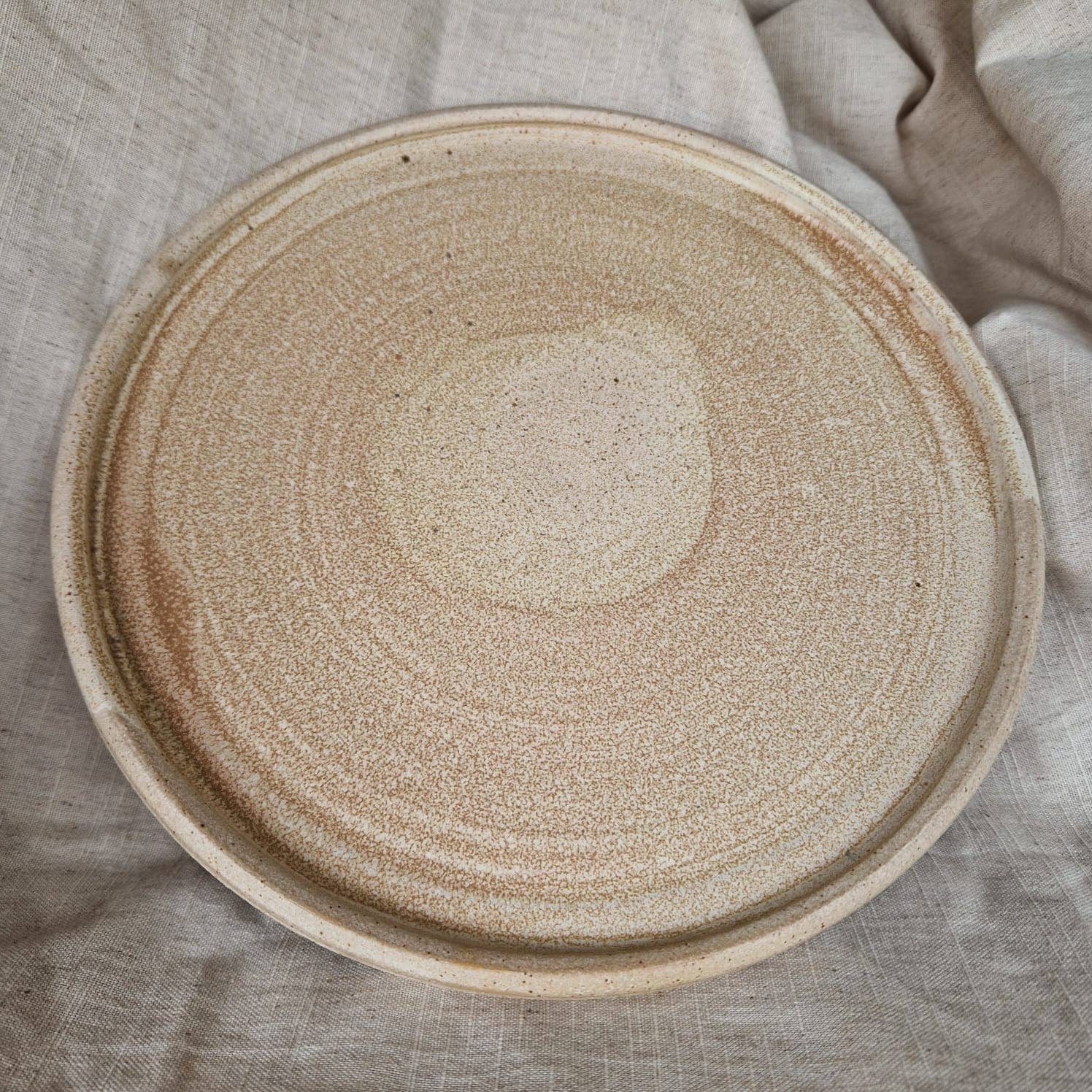 Charlotte Manser Ceramics - Wholesale Dinner Plate - Cream Handmade Ceramic Dinner Plate2