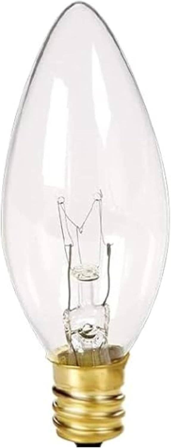 4E's Novelty - Vente Ampoule/spot - 4E's Lot de 12 ampoules de rechange E12 7W pointe torpille transparente5