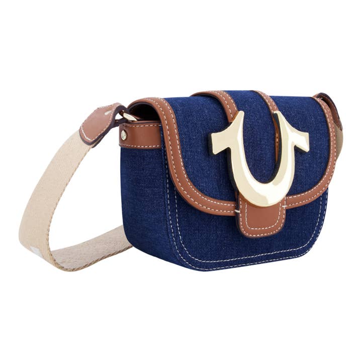 True Religion - Wholesale Crossbody Bag - Women's - True Religion Mini Flap Denim Crossbody