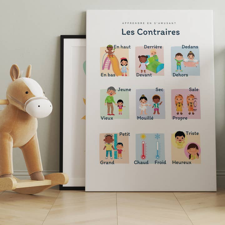 Imagine affiche - Venta al por mayor Pósteres - Póster Learn the Opposites