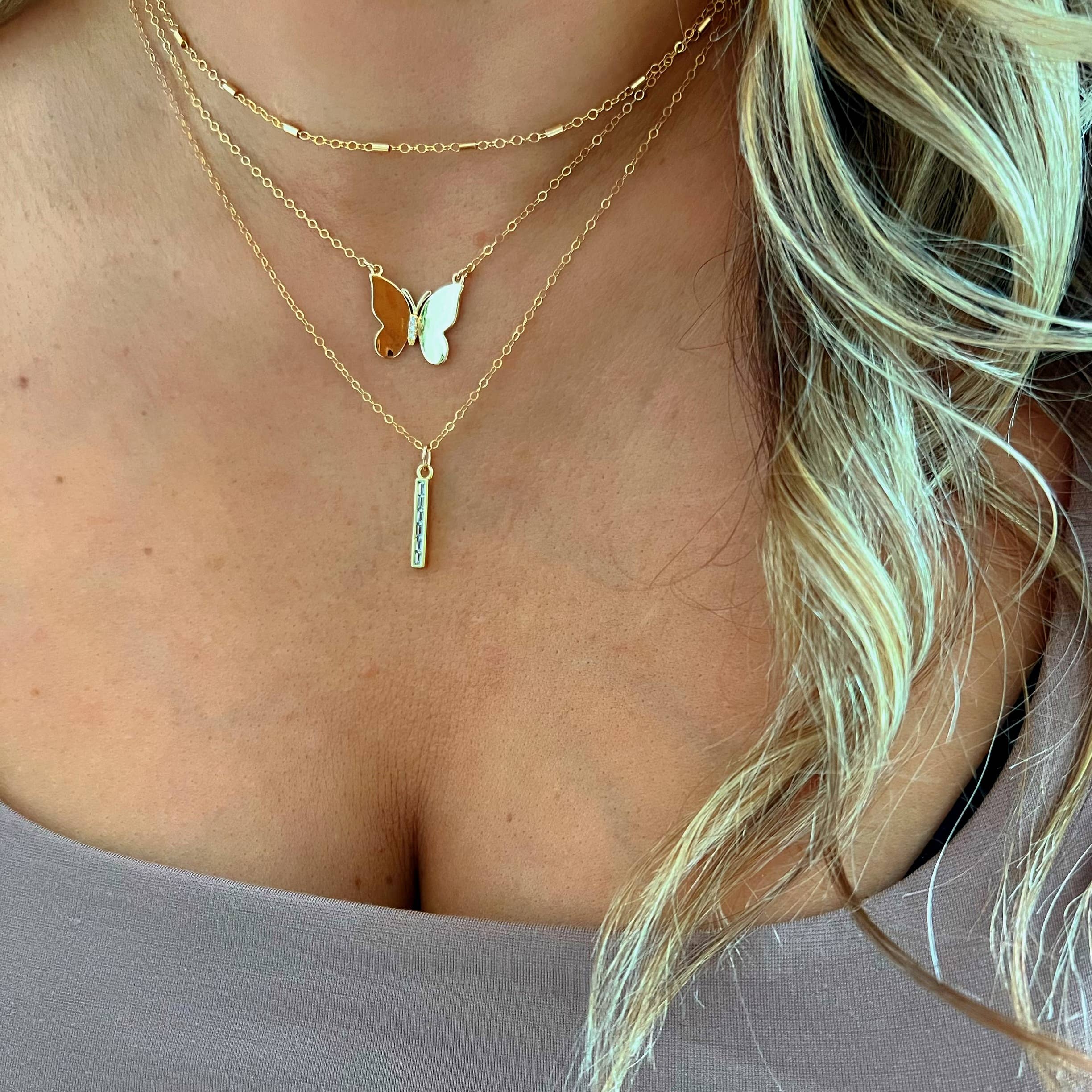 True by Kristy Jewelry - Wholesale Pendant/Charm Necklace - Lila CZ Necklace Gold Filled1