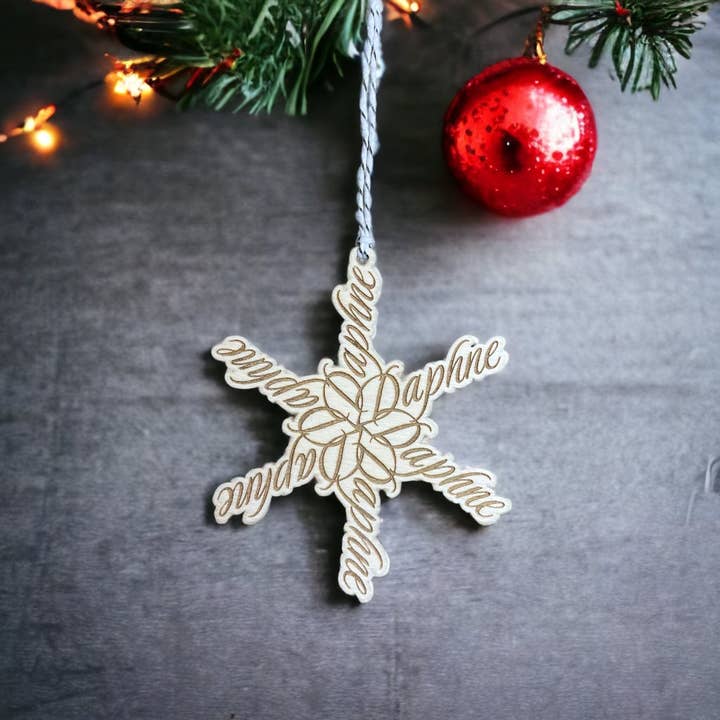 BoldLifeDesign - Wholesale Ornament - Custom City-Name Snowflake Ornament1