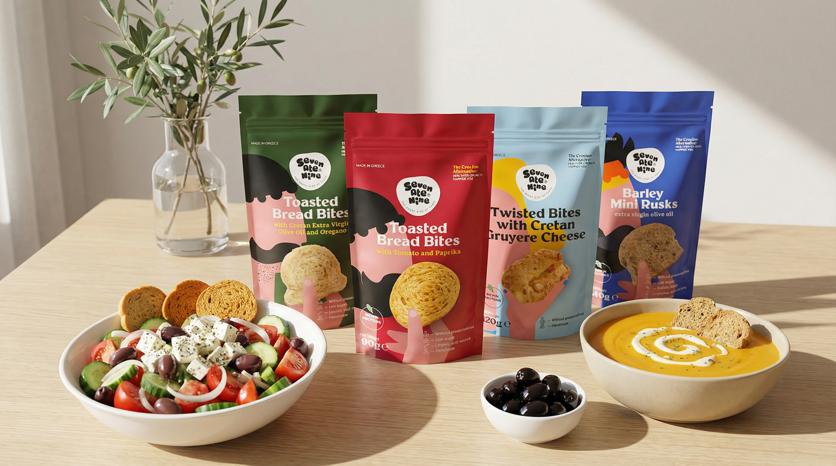 7ate9 - Wholesale Bread Mix - 7 ate 9 Tasted bread bite with Tomato and paprika1