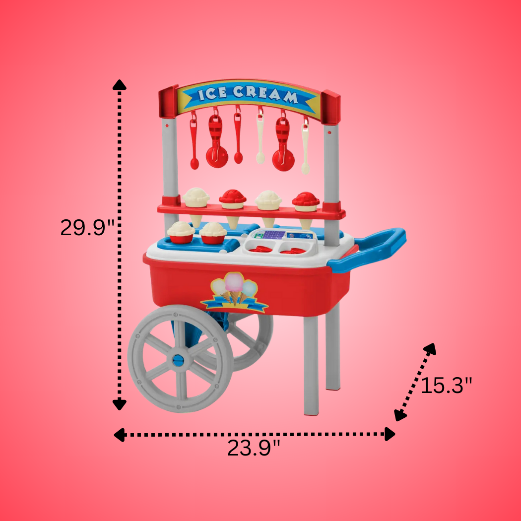 American Plastic Toys - Venta al por mayor Conjunto de juguetes - Niños - Juguete de plástico My Very Own Ice Cream Cart para niños3