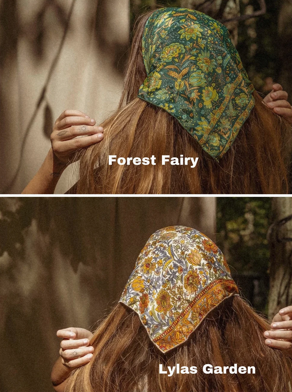 Gardenbelle Shop - Wholesale Bandana - Women's - Hippie Bohemian Silk Bandana, Floral Hair Scarf2