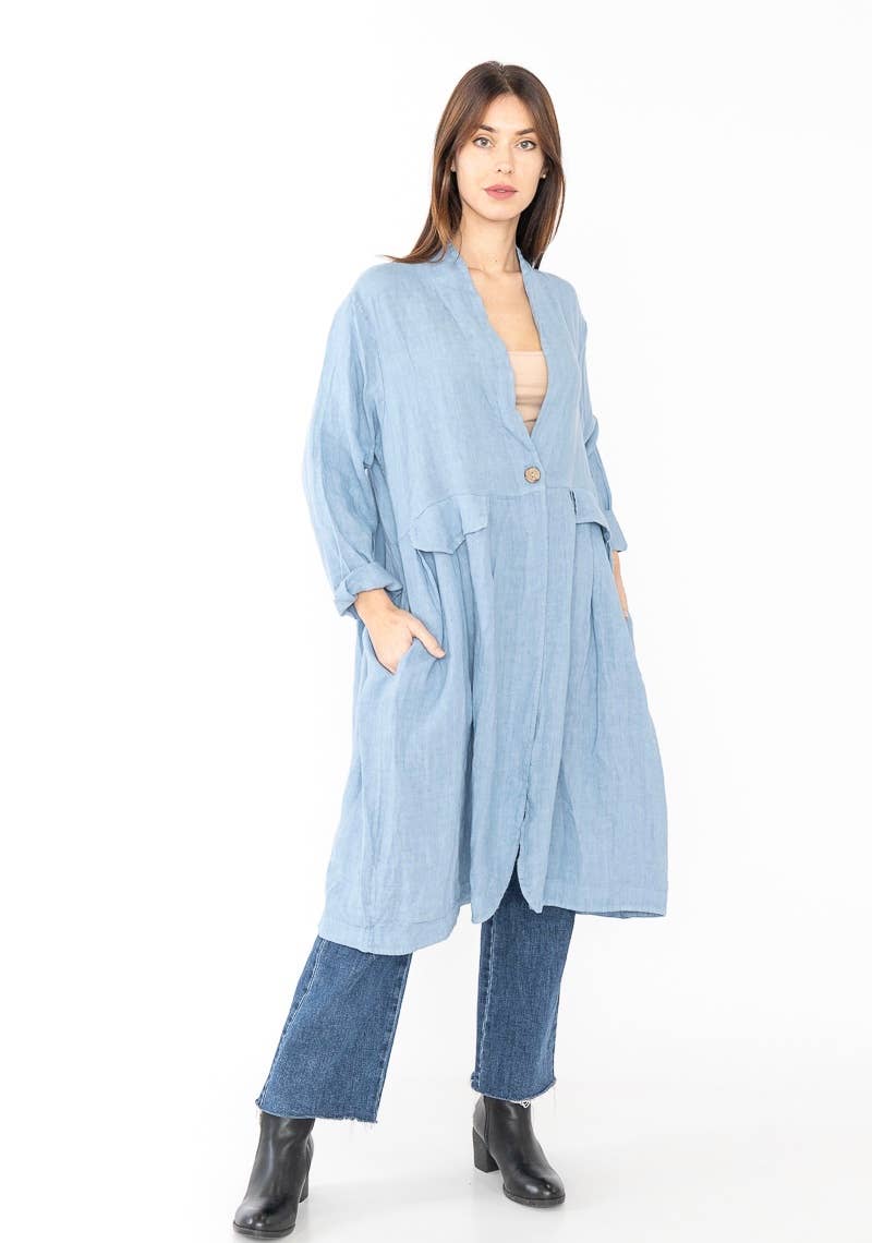 LINEN & COTTON HOUSE - Wholesale Jacket - Women's - 1142 SPRING SUMMER CLOTHING LINEN JACKET37