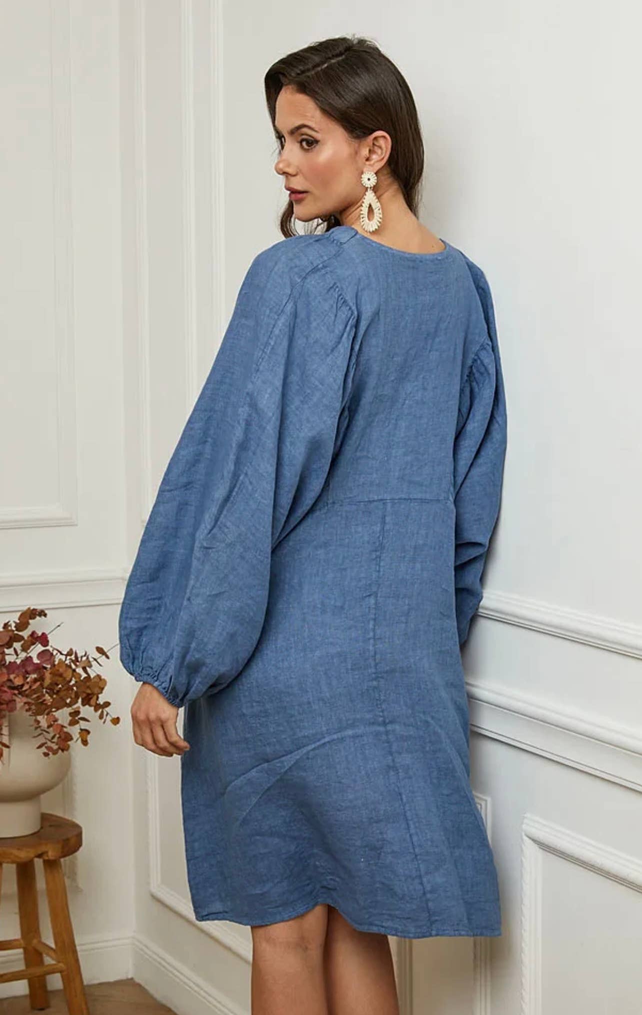 LÉA & LUC - Wholesale Dress - Women's - 100% linen dress REF. 7213614