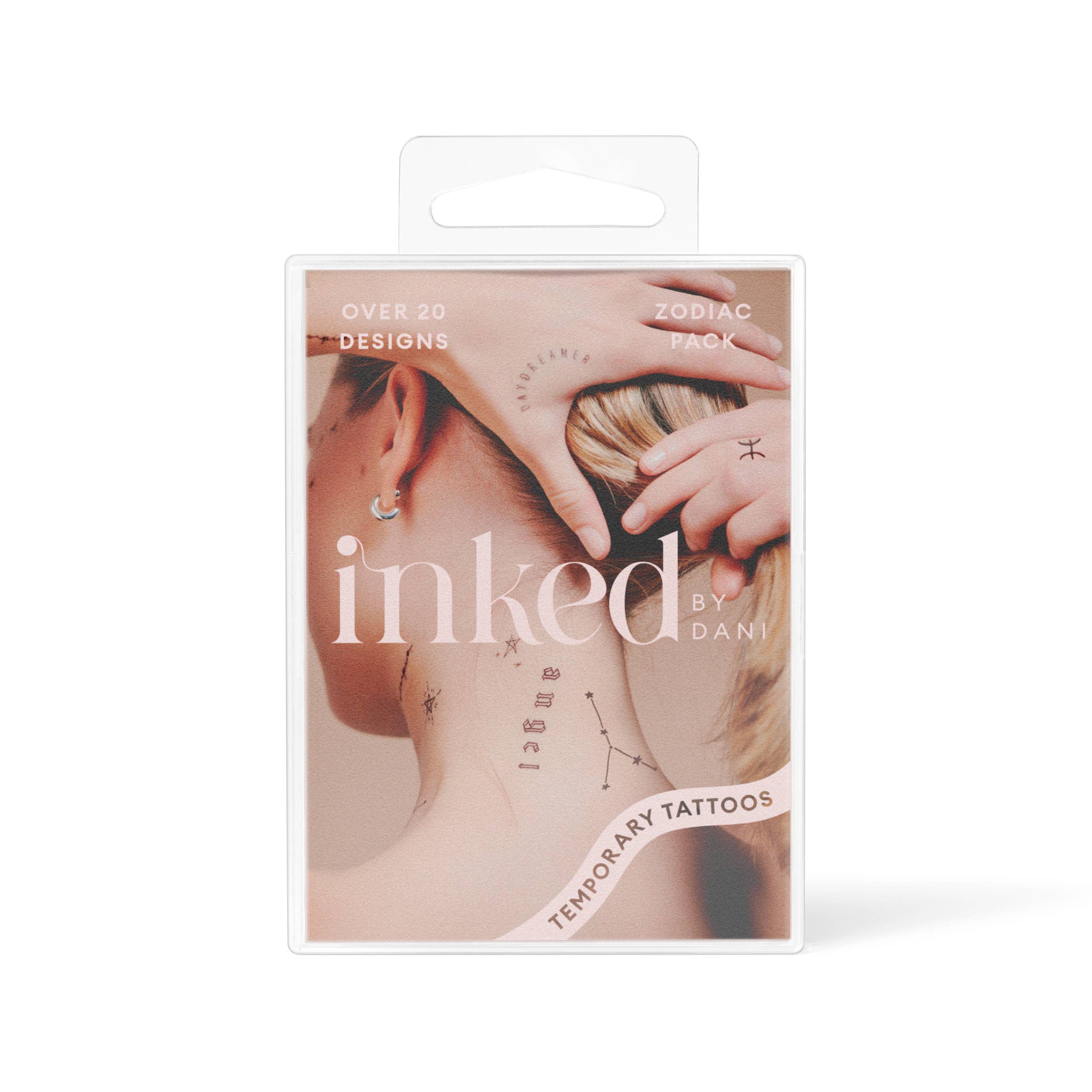 INKED by Dani – Tatuagem temporária por atacado – Coleção Zodiac: Pacote de tatuagem temporária de signos de água2