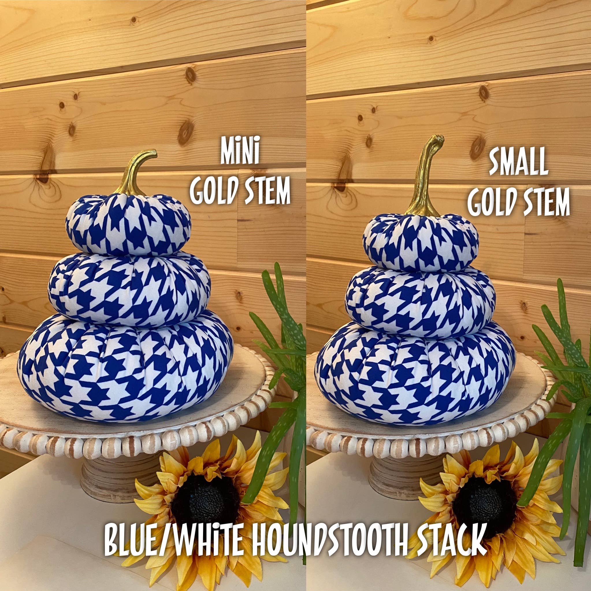 Leanne Bruce Co. - Wholesale Decorative Tabletop Object - Fabric Pumpkin Tiered Stacks Colorful Statement Centerpiece5