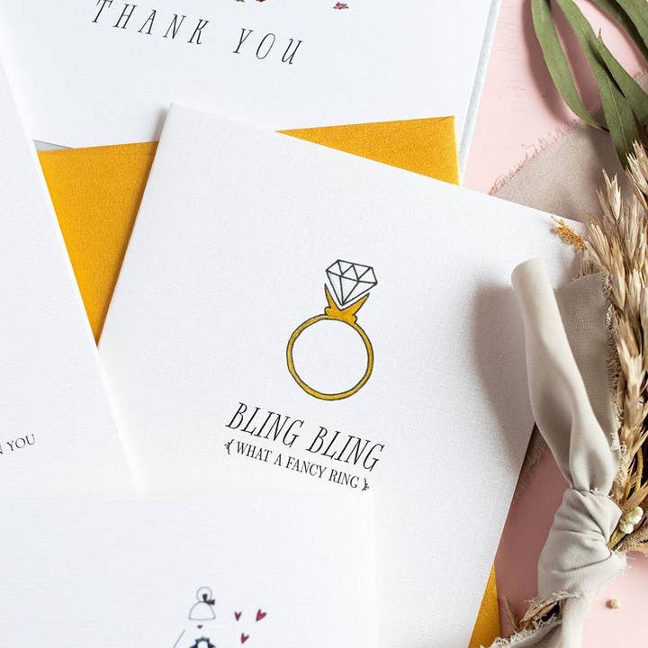 „BLING BLING“ TILLYKKE KORT for engroshandel hos LO in LONDON®