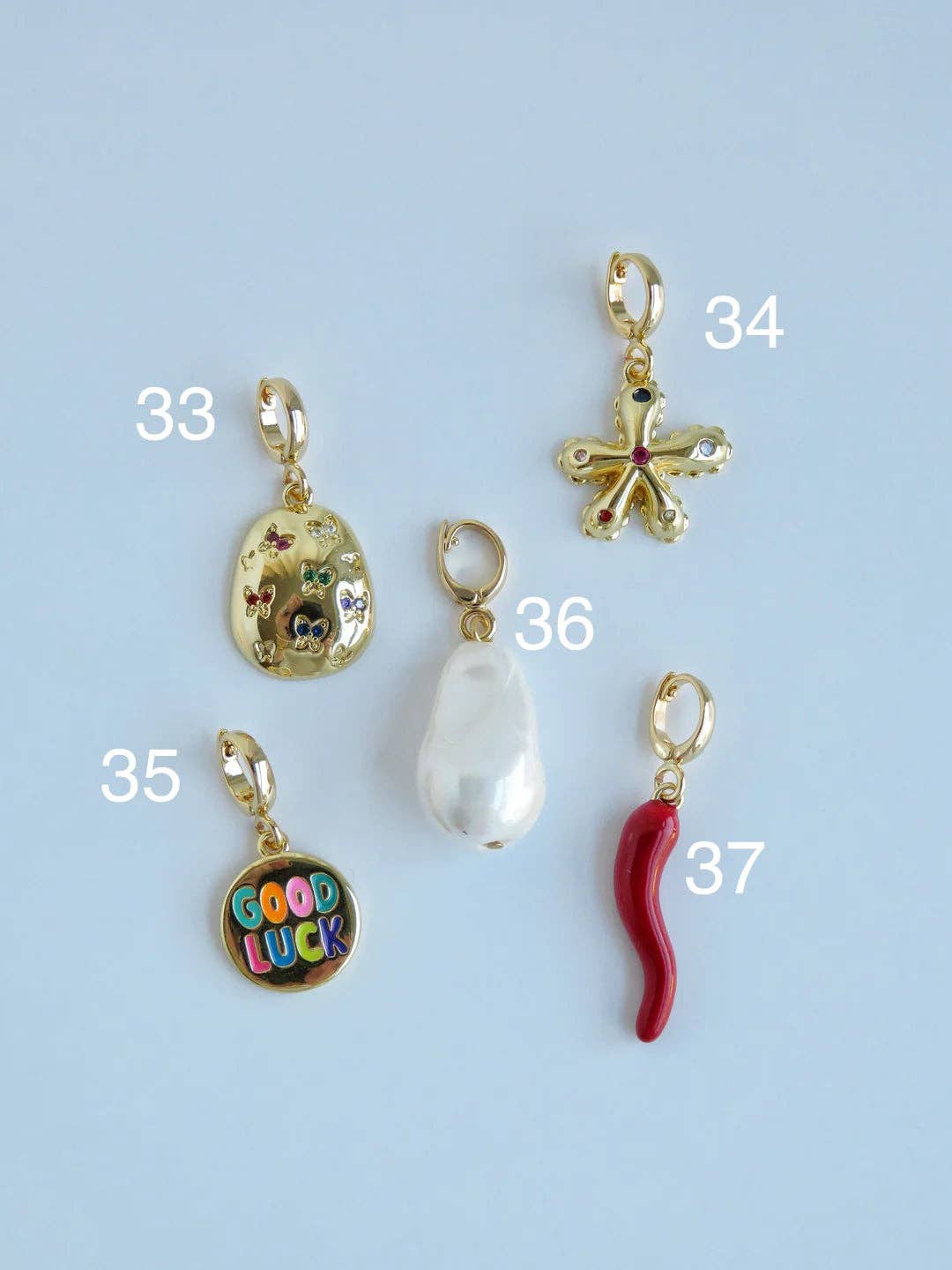 Curated By Suarez - Wholesale Individual Charm/Pendant - Symbolic Clip Charm  - Charms with Hinged Clasp3