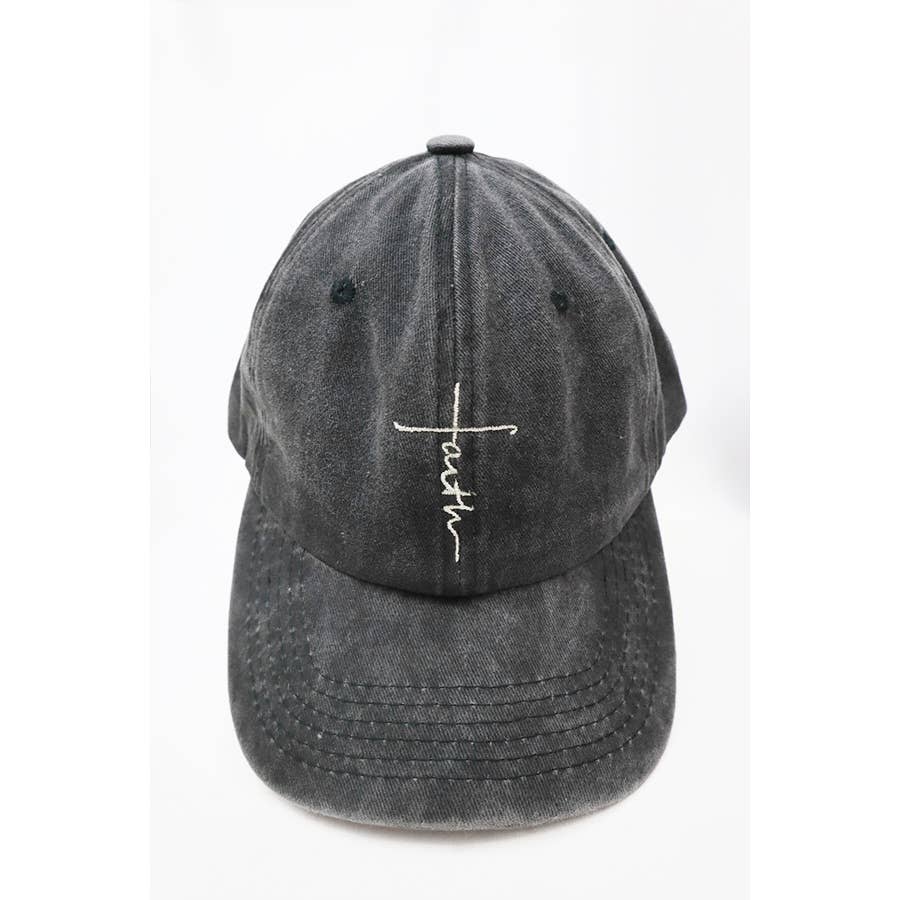 Love and Repeat - Wholesale Baseball Cap - Women's - Faith Embroidered Washed Baseball Cap12