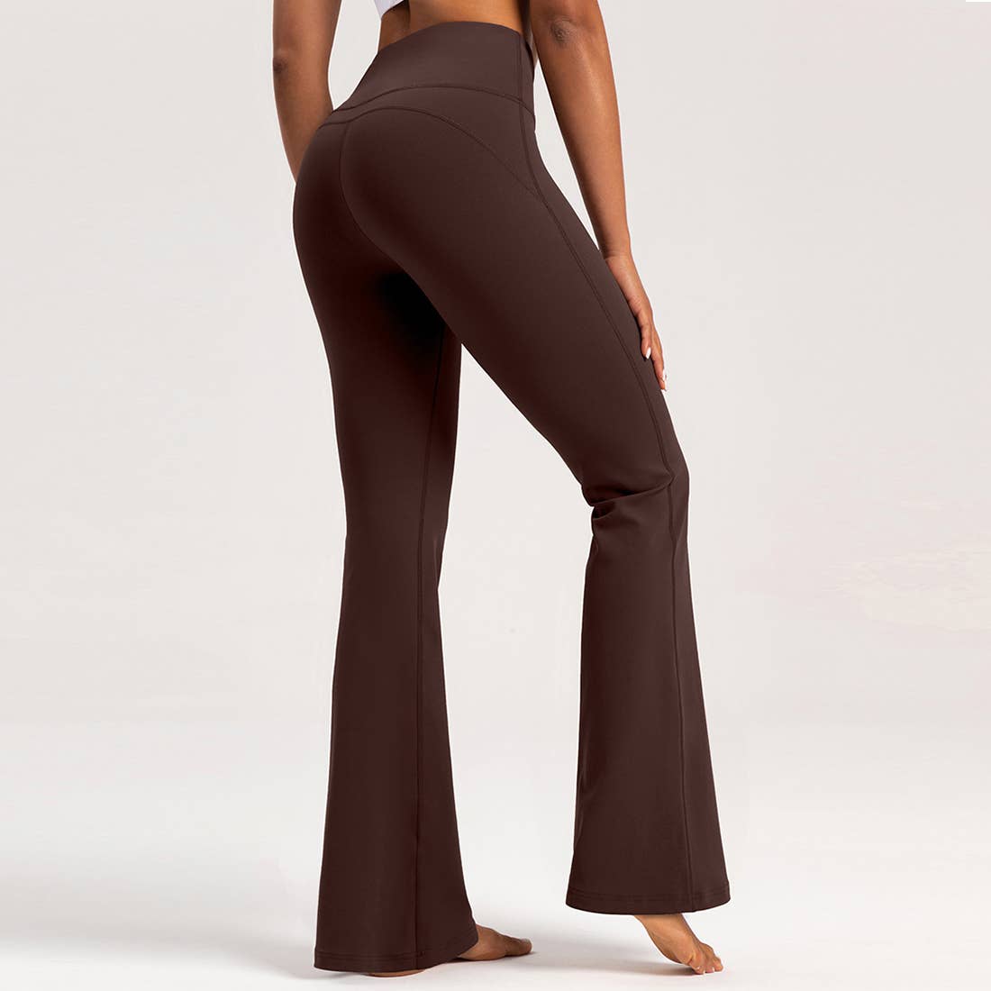 Sodalemon - Wholesale Fashion Leggings - Women's - Women High-Waisted Flared Naked Feel Yoga Bootcut Leggings9