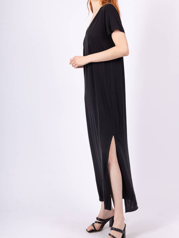 Mimi & Gogo - Wholesale Dress - Women's - Fluid Long Dress @130782_RLFluide