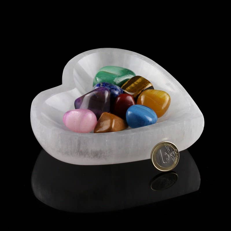 UniArt – Großhandel Spiritueller Stein/Kristall – Selenit-Schale in Herzform4