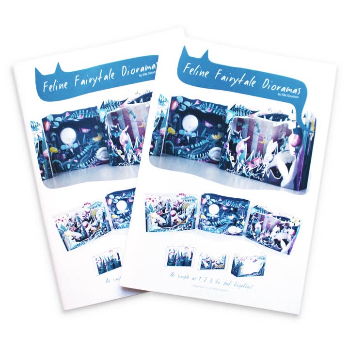 Miss Ella - Wholesale DIY Craft Kit - Cat Moon Diorama Book (Makes up 3 dioramas)2