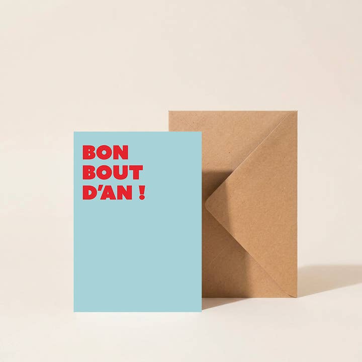 Carta + busta "Buon fine d'anno" per la vendita all'ingrosso da parte di Majo Edition