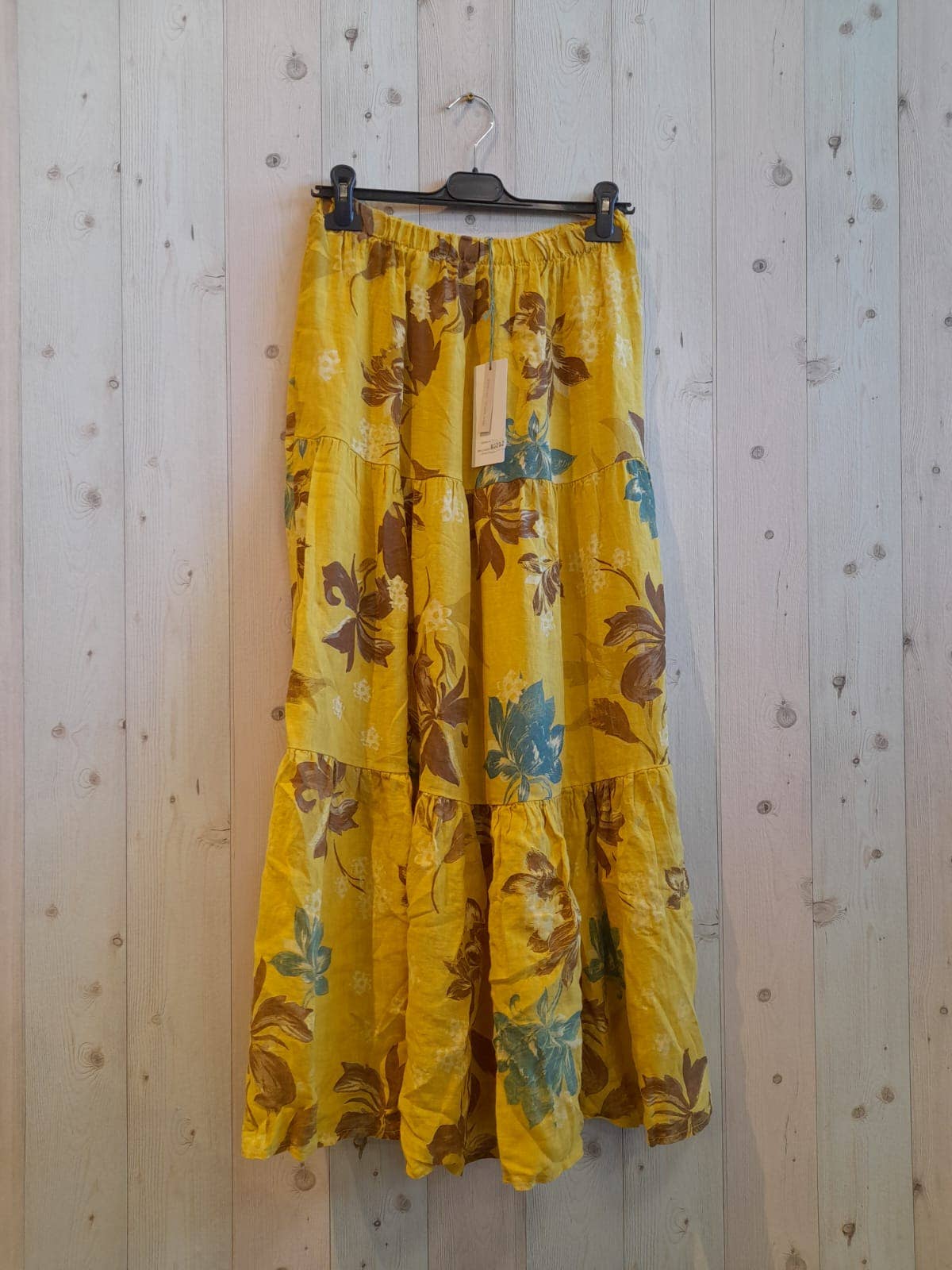 Linen & More - Wholesale Skirt - Women's - REF 80202 100% LINEN PRINTED SKIRT3