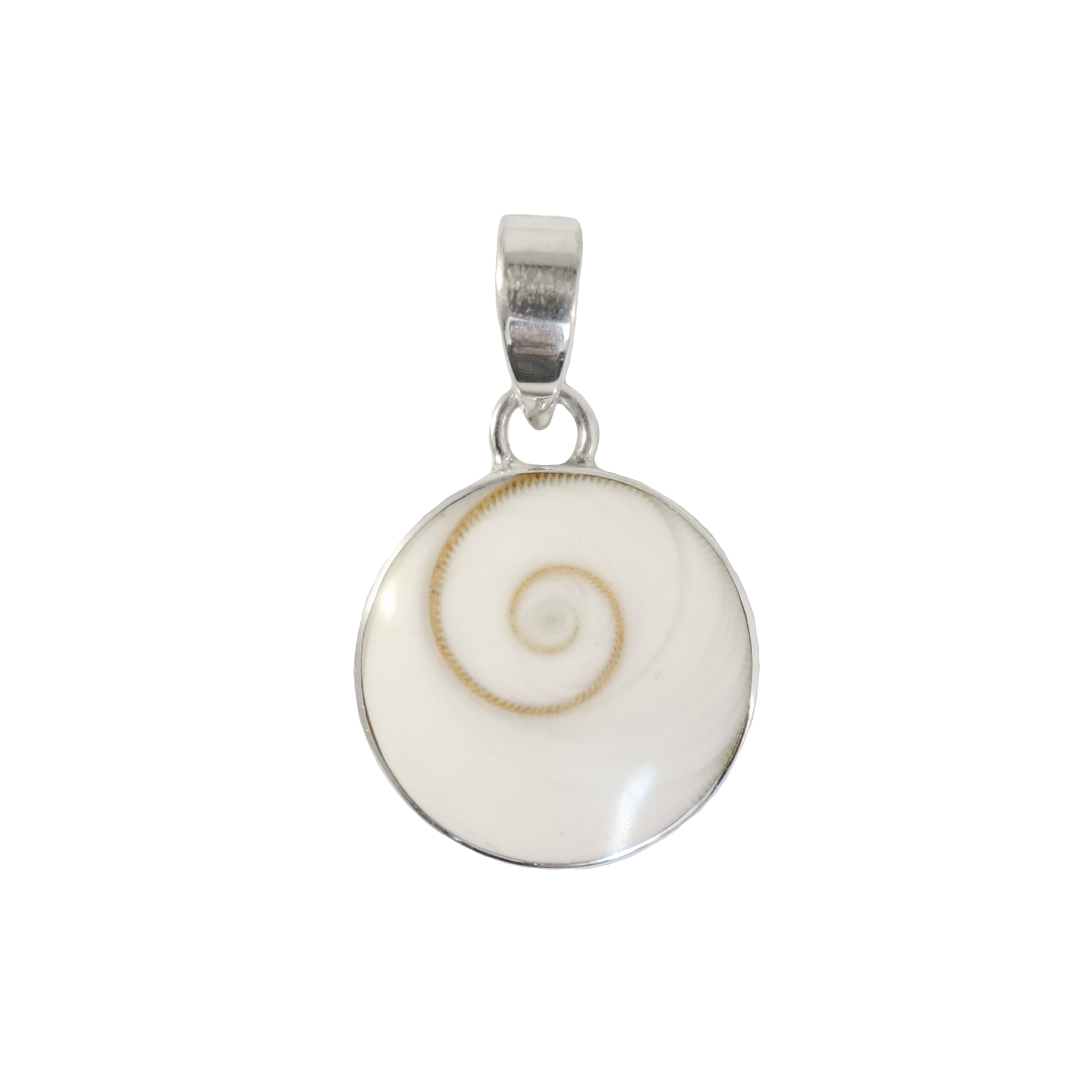 Ajmer by Jodi - Wholesale Individual Charm/Pendant - Petite Round Eye of Shiva Pendant in Sterling Silver1