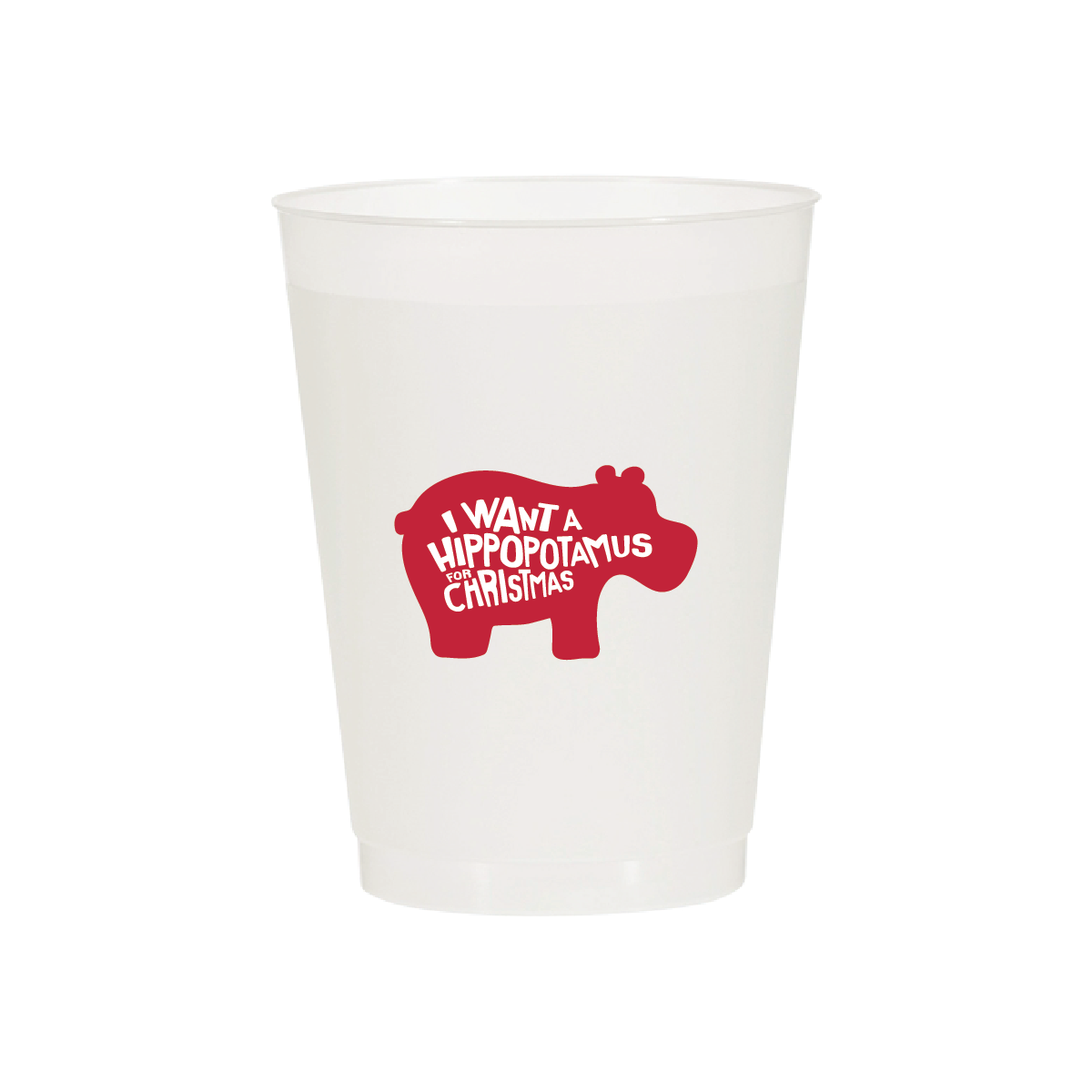 MADdesign - Wholesale Disposable Cup - I Want a Hippopotamus For Christmas Cups2