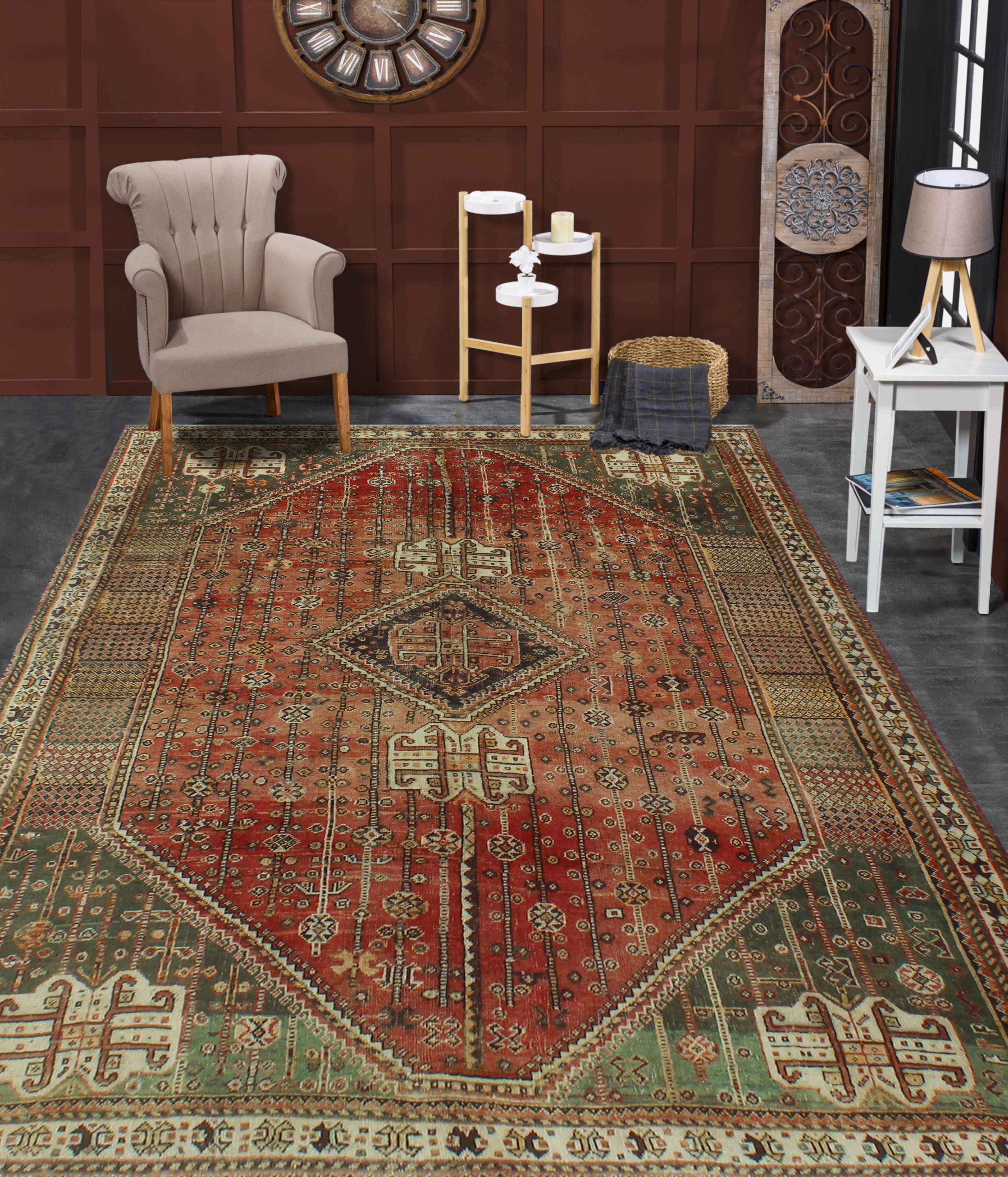 Noori Rug - Wholesale Area Rug - Semi-Antique Jerry Rust Rug5