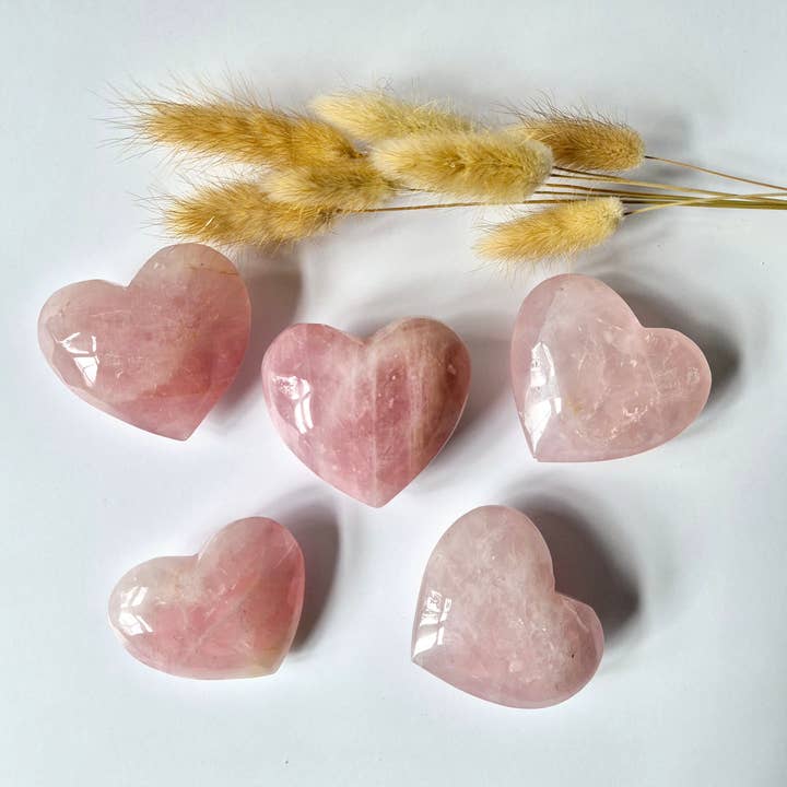 Moonlight Gemstones - Wholesale Spiritual Stone/Crystal - Rose Quartz Heart 7-10 cm– The Stone of Unconditional Love (Valentine's Gift)3