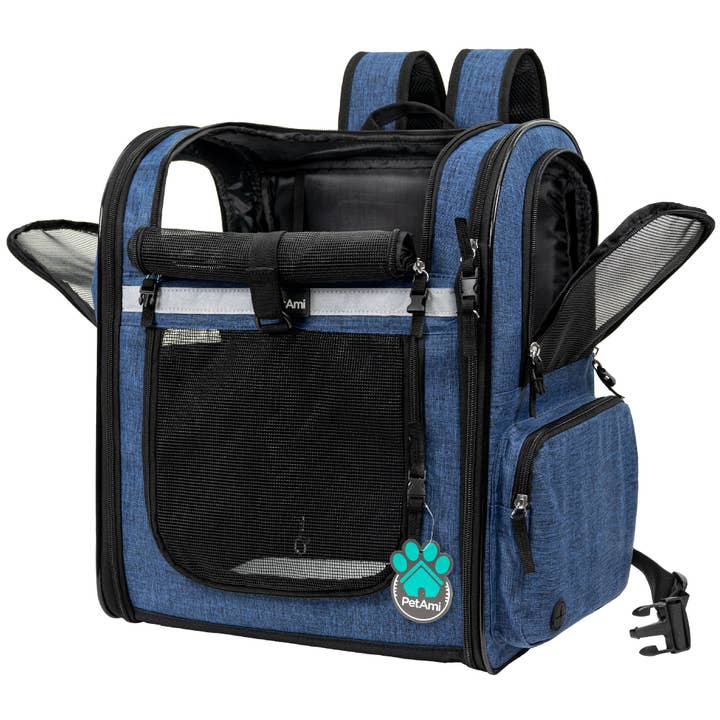 PetAmi - Wholesale Pet Carrier - Cat/Dog - Ultimate 4 Way Entry Pet Carrier Backpack21