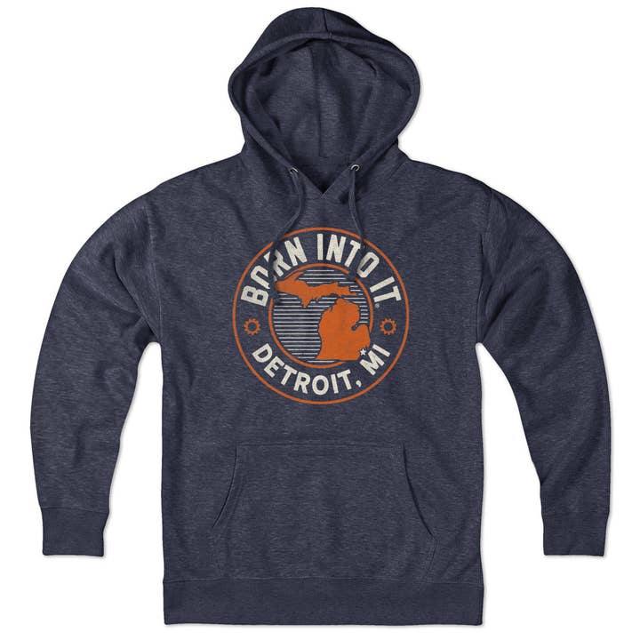Detroit Michigan Game Day Hoodie for wholesale by Born Into It
