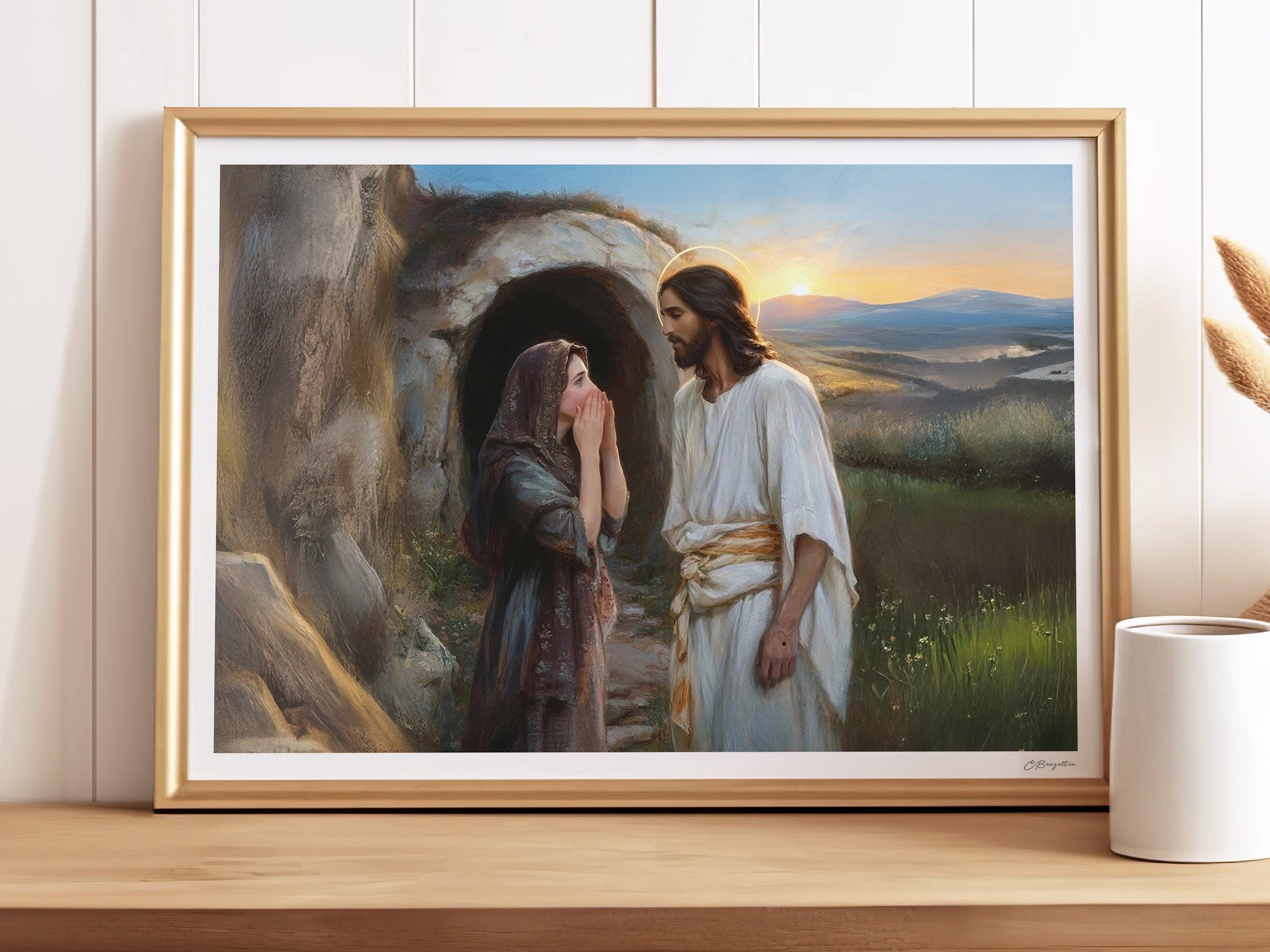 The Painted Gospel - Vendita all'ingrosso Stampa artistica - Il mio Redentore vive | Stampa d'Arte Fatta a Mano Firmata7