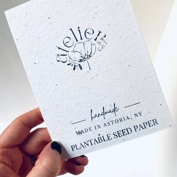 Atelier By Cat - Wholesale Notebook - mini Seed Paper Notebook Eco-Friendly Paper Goods, Plantable