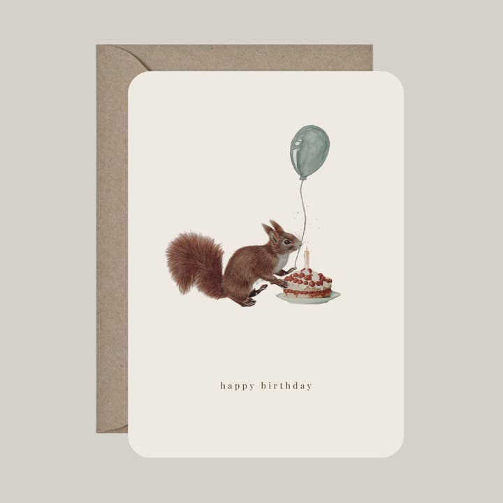 Kort med kuvert | tillykke med fødselsdagen for engroshandel hos De Papierboetiek