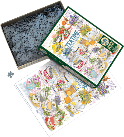 Cheatwell Games – wholesale Puzzle – Adult – Tea Time 1000 Piece Jigsaw Puzzle + Poster2