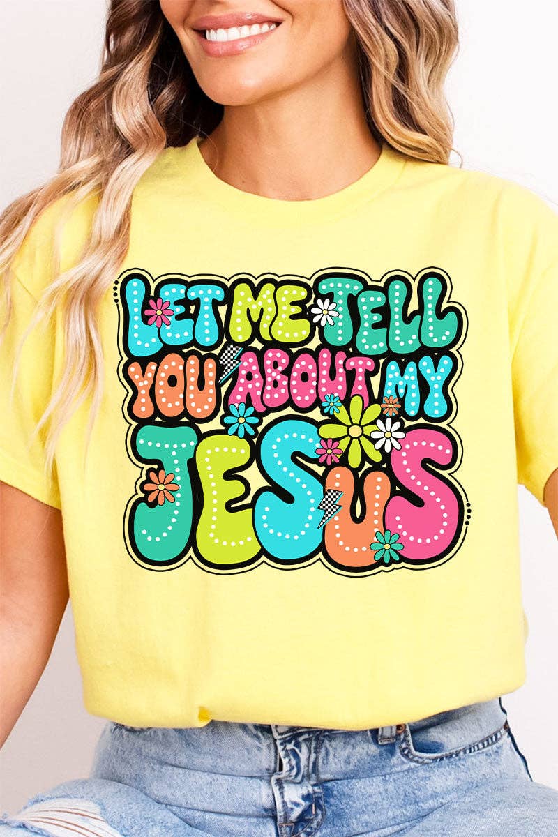 Wholesale Accessory Market - Wholesale Screen Printed T-Shirt - Women's - Bubble Tell You About My Jesus Softstyle Adult T-Shirt0