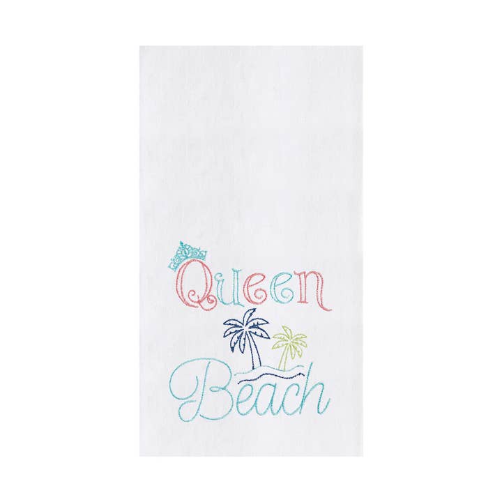 Coastal Queen Beach Kitchen Towel for wholesale by C&F Home