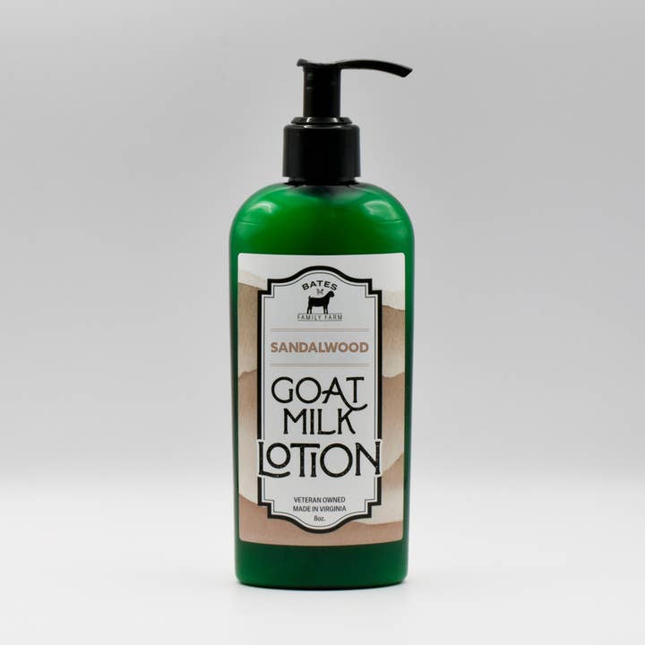 Lotion 8 oz, Bois de santal pour la vente par Bates Family Farm