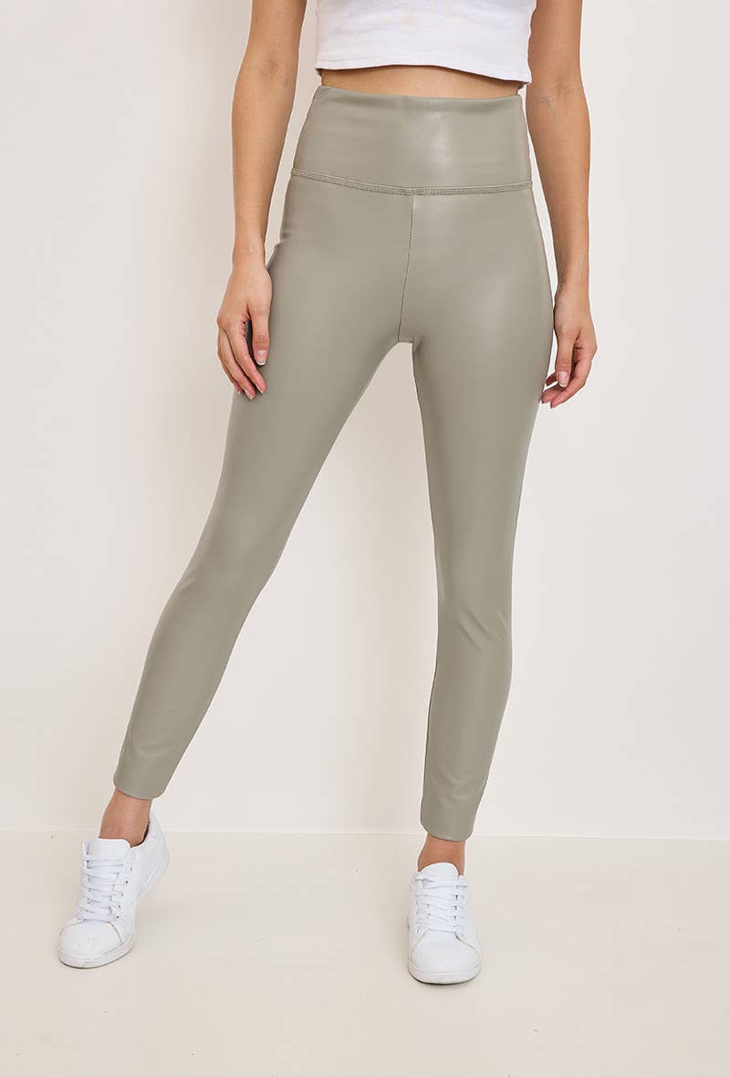 Orice - Wholesale Fashion Leggings - Women's - Slim faux leather leggings - Orice8