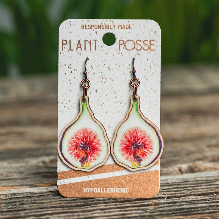 Plant Posse - Wholesale Dangle Earrings - Figs Dangle Earrings0