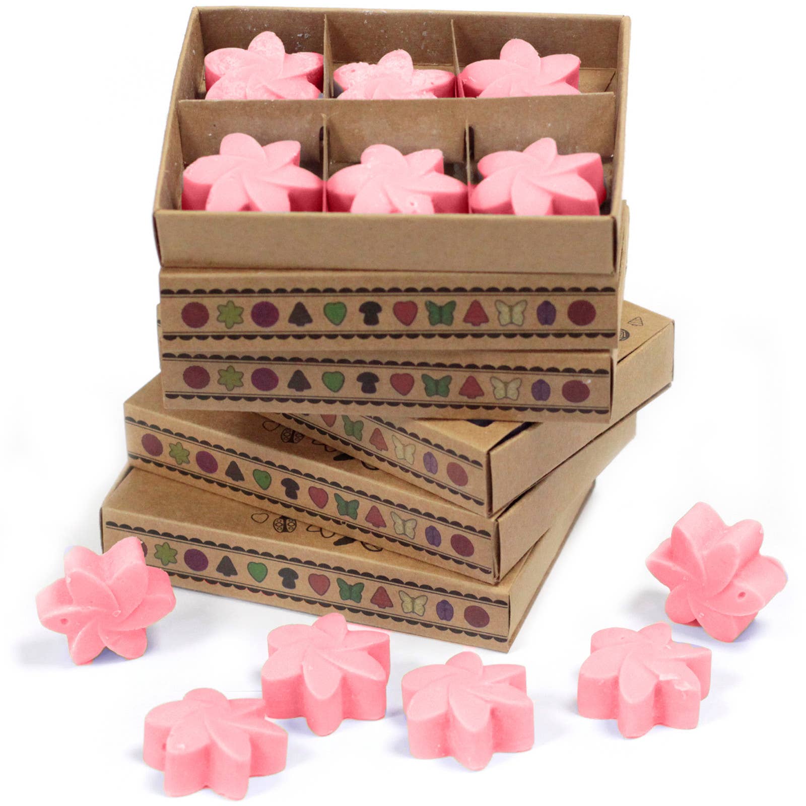 AW Artisan - Wholesale Wax melt - 5x Boxes of 6 Soy Waxes - Classic Pink1