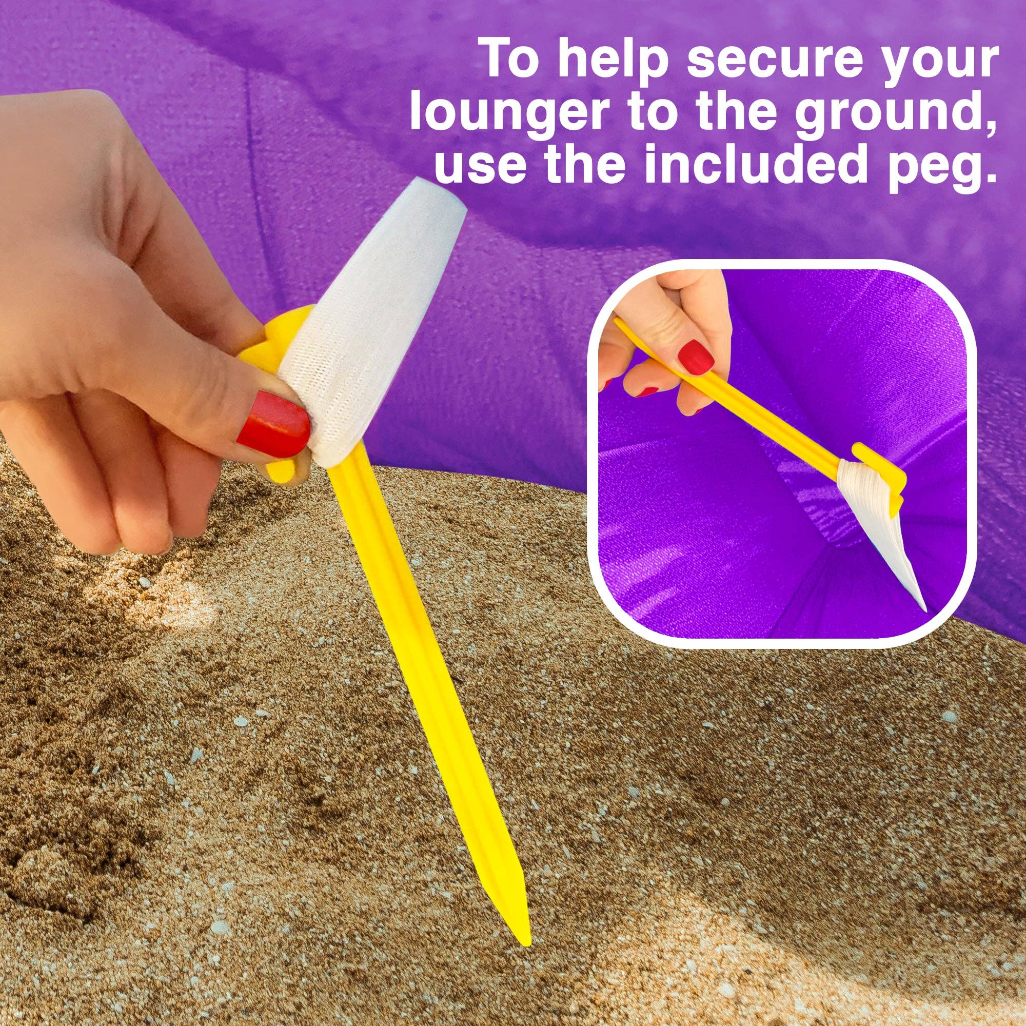 Nevlers – Insufláveis por atacado – Espreguiçadeira inflável - roxo2